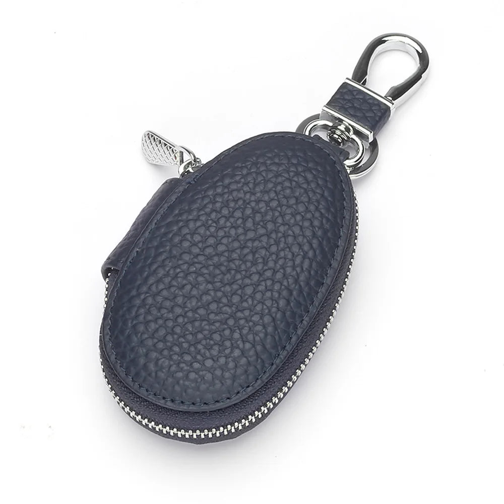Leather Waist Hanging Car Key Wallets Men&Women Organizer Pouch Purse