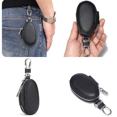 Leather Waist Hanging Car Key Wallets Men&Women Organizer Pouch Purse