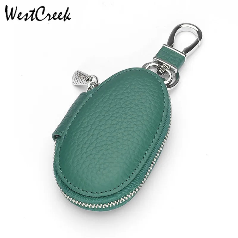 Leather Waist Hanging Car Key Wallets Men&Women Organizer Pouch Purse