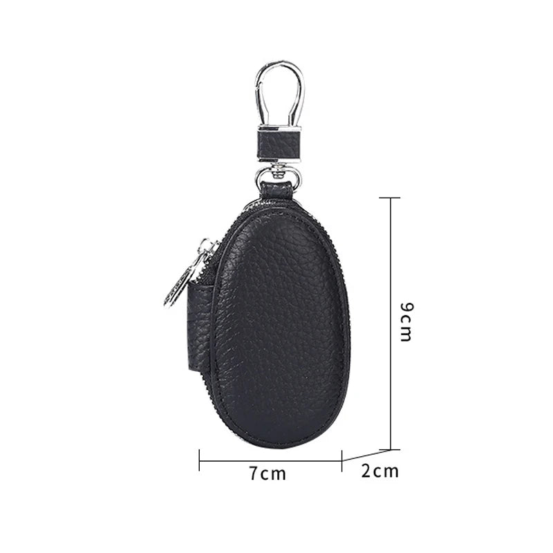 Leather Waist Hanging Car Key Wallets Men&Women Organizer Pouch Purse