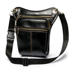 Leather Waist Pack Bag Men Casual Fanny Pack