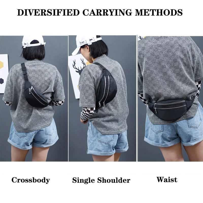 Nylon Fanny Pack Women's Waist Bag Chest Pouch Travel Hip Sport Purse