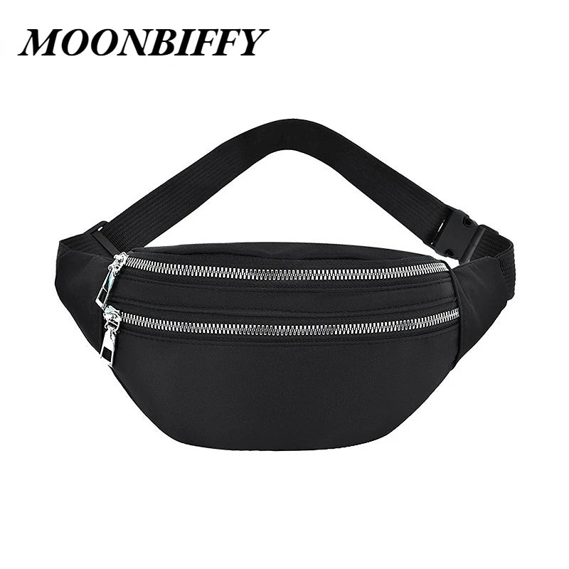 Nylon Fanny Pack Women's Waist Bag Chest Pouch Travel Hip Sport Purse