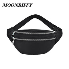 Nylon Fanny Pack Women's Waist Bag Chest Pouch Travel Hip Sport Purse