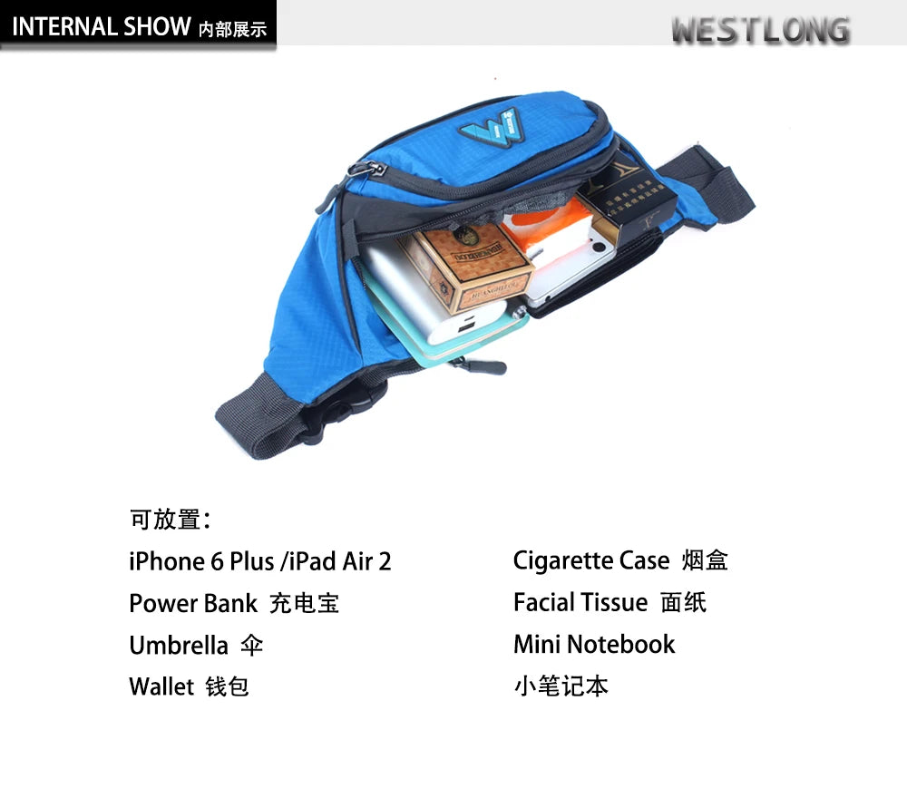 Waterproof Waist Pack Men Women Fanny Pack Phone Wallet Pouch Bags