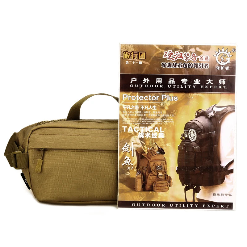 Camouflage Waterproof Waist Pack Men Women Belt Bum Bag Phone Wallet Pouch