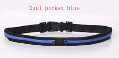 Waterproof Double Pocket Waist Pack for Traveling Running Sport