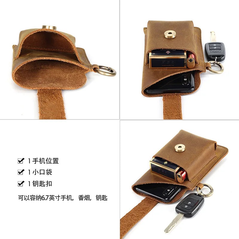 Men's Waterproof Waist Pack Travel Bag Phone Pocket