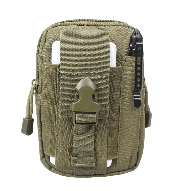 Men's Waist Pack Travel Purse Waterproof Belt Zipper Tactical Fanny Pack