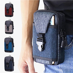 Men's Casual Travel Waist Pack Waterproof Belt Zipper Bag