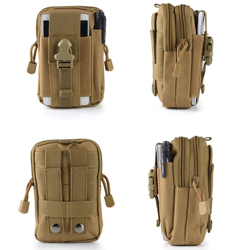Men's Casual Waist Pack Travel Purse Waterproof Belt Zipper Bag
