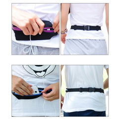 Waterproof Double Pocket Waist Hip Bag Adjustable Belt Bag