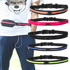 Waterproof Double Pocket Waist Hip Bag Adjustable Belt Bag