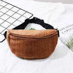 Retro Beach Pockets Travel Chest Bag Canvas Funny Pack Zipper Waist Bag