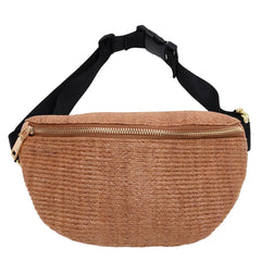 Retro Beach Pockets Travel Chest Bag Canvas Funny Pack Zipper Waist Bag