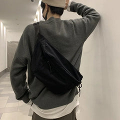 Large Capacity Nylon Waist Pack Unisex Street Harajuku Bag