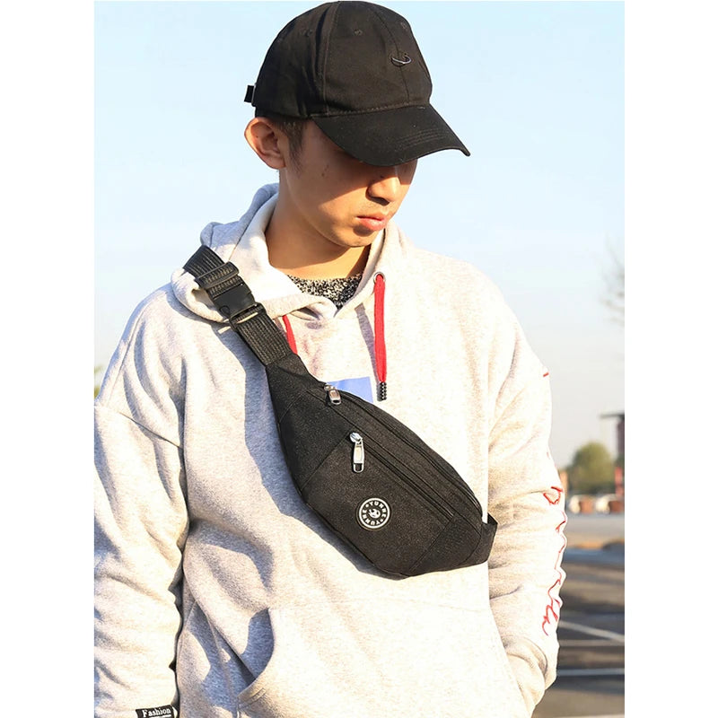 Waist Packs Men Women Unisex Belt Money Pouch Wallet Zip Travel