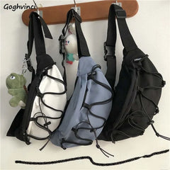 Harajuku Japanese Style Student Cross Body Nylon Bag Fanny Pack Ulzzang