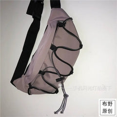 Harajuku Japanese Style Student Cross Body Nylon Bag Fanny Pack Ulzzang