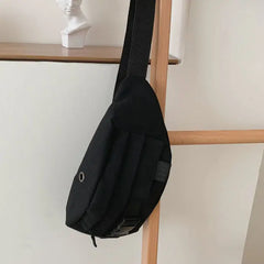 Canvas Waist Pack Crossbody Bag Harajuku Retro Leisure Fanny Pack Hip-pop