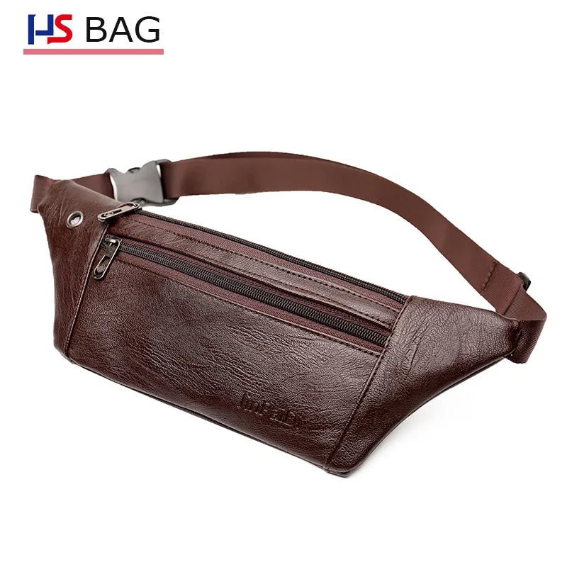 Women Leather Adjustable Belt Bag Waist Pack Wallet Phone Pouch
