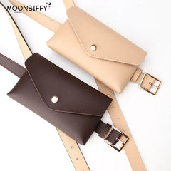 Women's Leather Waist Pack Wallet Phone Pouch