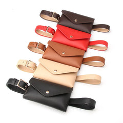 Women's Leather Waist Pack Wallet Phone Pouch