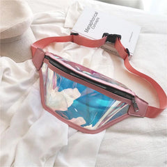 Transparent Waist Bag Hologram Beach Travel Women Belt Bag