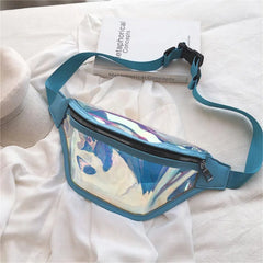Transparent Waist Bag Hologram Beach Travel Women Belt Bag