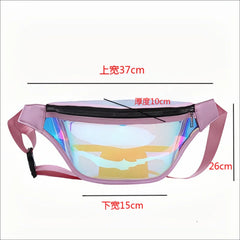 Transparent Waist Bag Hologram Beach Travel Women Belt Bag