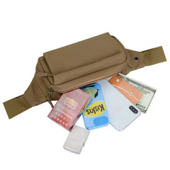 Male Sports Waist Bag Nylon Running Chest Bag Cycling Mountaineering Bag