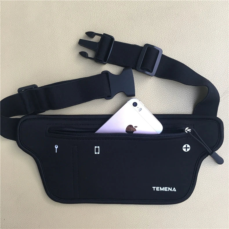 Neoprene Waterproof Waist Bag Organizer for Travel Phone, Men Women Unisex