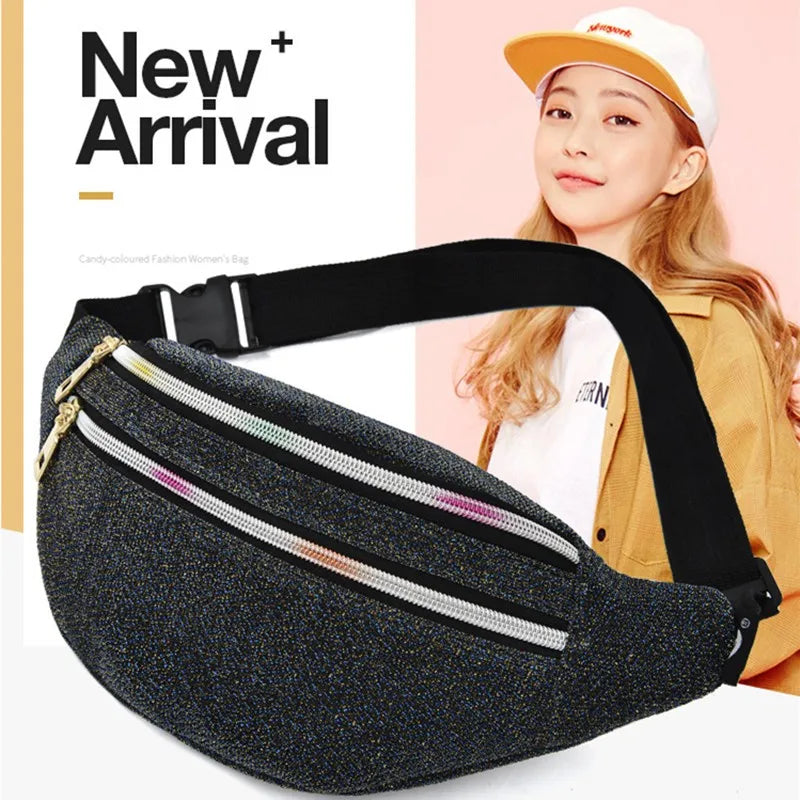 Women Fanny Pack Female Hip Bum Bag Men Belt Pocket Ladies Money Pouch
