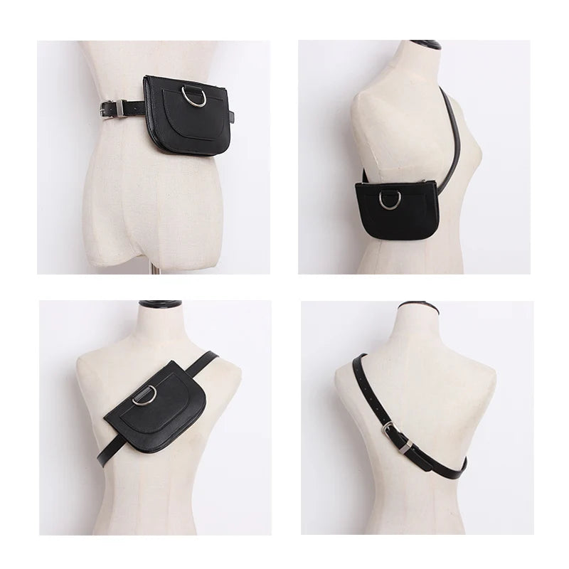 Waist Bag Snake Skin Waist Belt High Female Purse