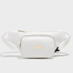 Large Capacity Women's Waist Bag Double Zipper Messenger Camera Bag