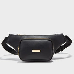 Large Capacity Women's Waist Bag Double Zipper Messenger Camera Bag