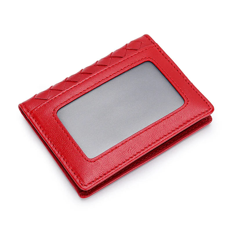 Cow Leather Card Wallet Women Coin Purse