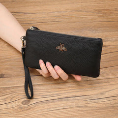 Leather Clutch Women Wallet Long Carteira Feminina
