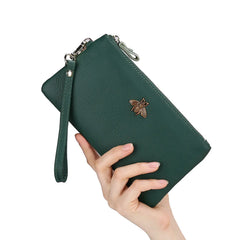 Leather Clutch Women Wallet Long Carteira Feminina