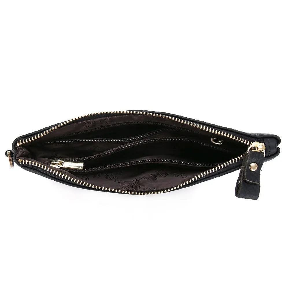 Leather Clutch Women Wallet Long Carteira Feminina