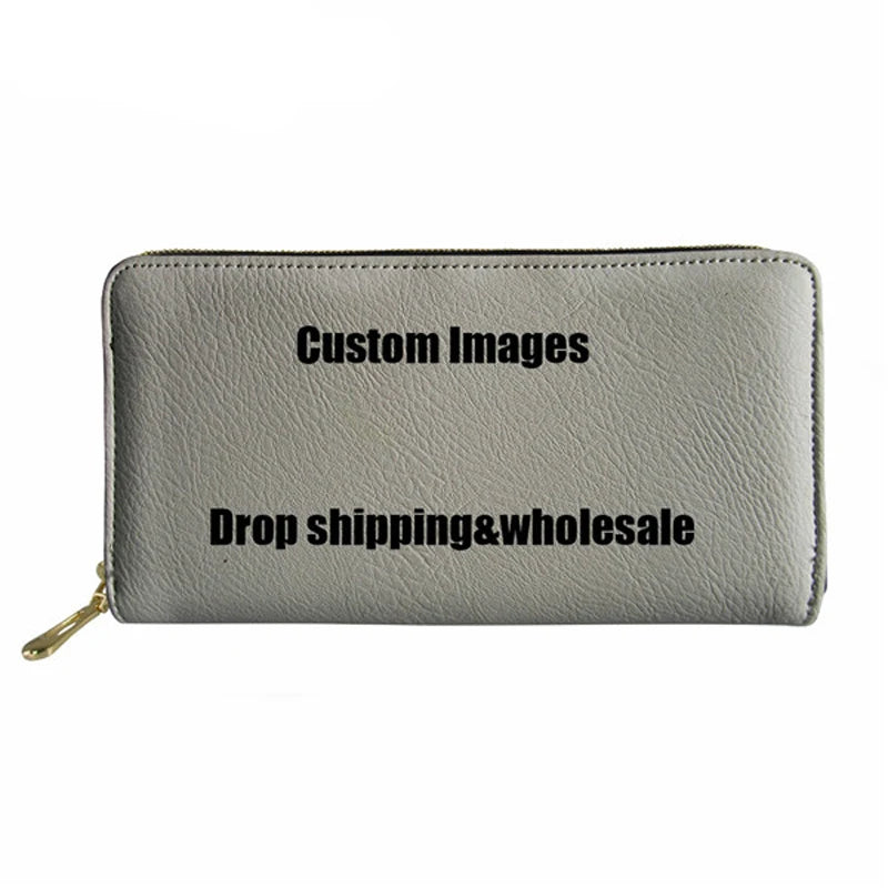 Gothic Skulls Print Long Wallet for Women