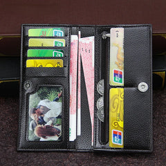 Soft Leather Slim Men's Clutch Money Bag Man Purse Thin Wallet Money Clip