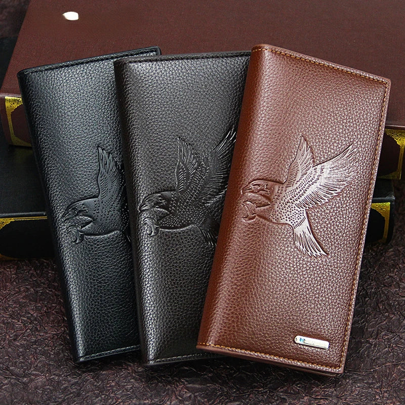 Soft Leather Slim Men's Clutch Money Bag Man Purse Thin Wallet Money Clip
