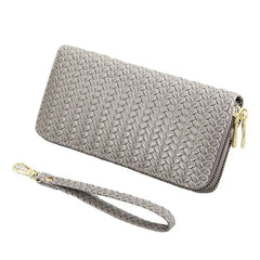 Women's Long Double Zipper Wallet Large Capacity Hand Bag