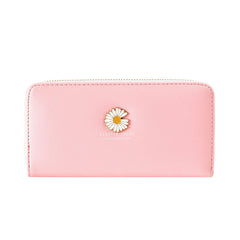 Women's Little Daisy Long Wallet with Wrist Band