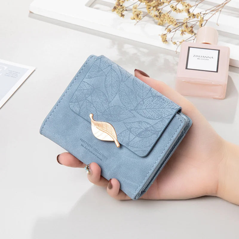 Frosted Leaf Women's Short Wallet Zero Wallet