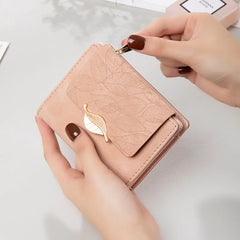 Frosted Leaf Women's Short Wallet Zero Wallet