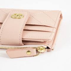 Short Buckle Women's Wallet with Card Position and Zipper