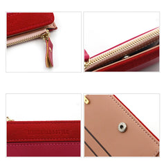 Women's Small Wallet PU Clutch Purse