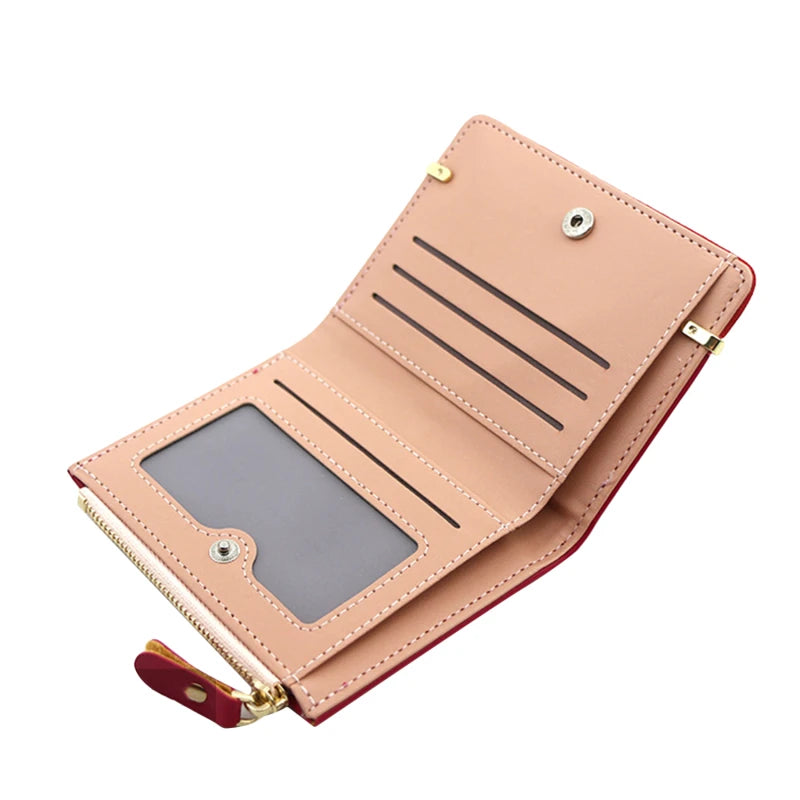 Women's Small Wallet PU Clutch Purse